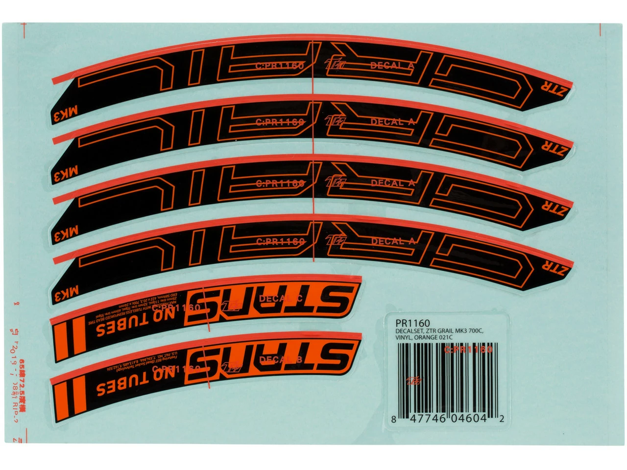 Notubes Decal-Set Für ZTR Grail MK3 5 Notubes Decal-Set Für ZTR Grail MK3 – Bild 5